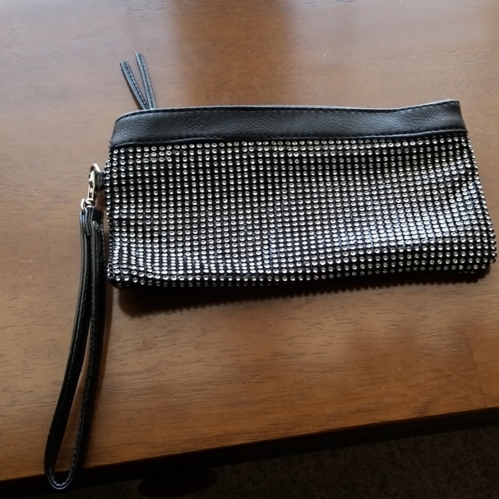 Silver and black wrislet